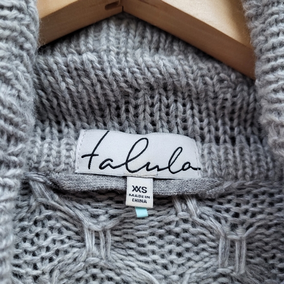 Aritzia Talula  Greenpoint Open Front Pocket Knit Cashmere Lambswool Cardigan - Picture 8 of 16